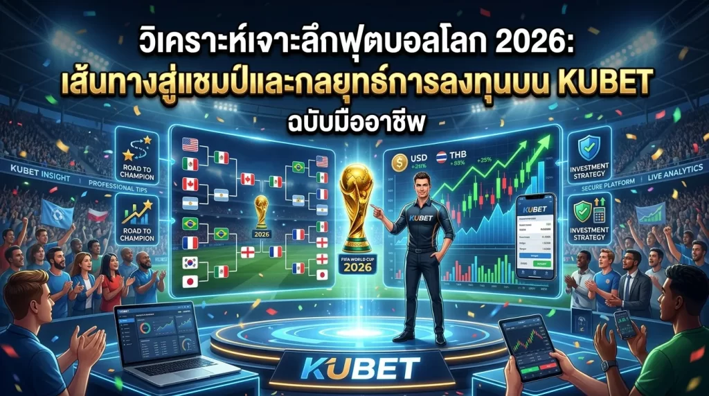 วิเคราะห์เจาะลึกฟุตบอลโลก 2026: เส้นทางสู่แชมป์และกลยุทธ์การลงทุนบน KUBET