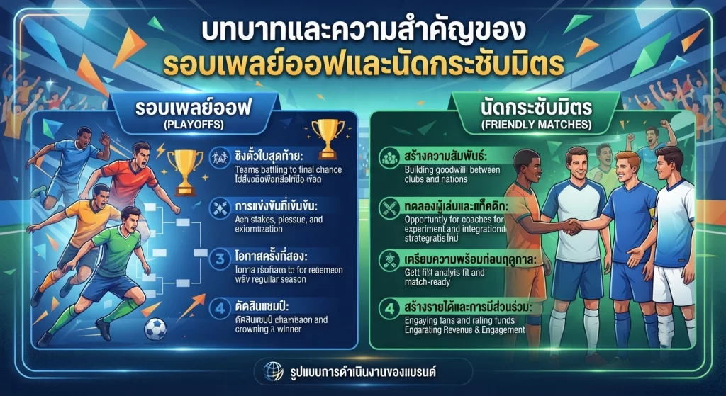 ความสำคัญของรอบเพลย์ออฟและนัดกระชับมิตร